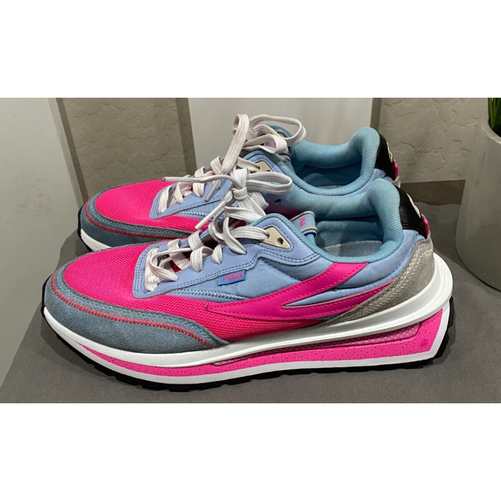 Fila Womens Renno 5RM02000-428 Blue Fog/Knockout Pink Shoes Sneakers Size 9